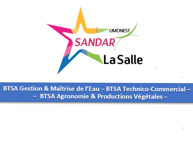 BTSA AGRONOMIE PRODUCTIONS VEGETALES -  BTSA GESTION et MAITRISE DE L'EAU - BTSA TECHNICO-COMMERCIAL(e) Produits alimentaires et boissons - INSTITUT SANDAR, près de LYON